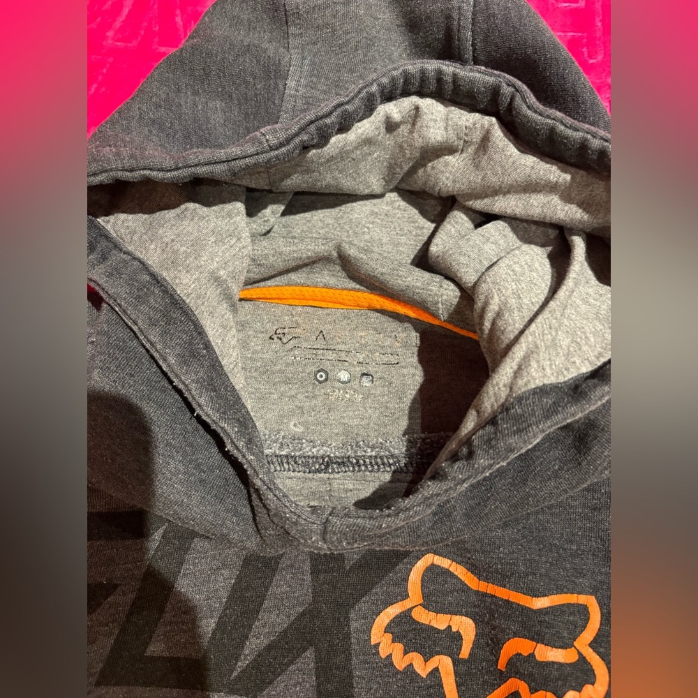 Fox Racing Grey Pullover Hoodie - Picture 5 of 7